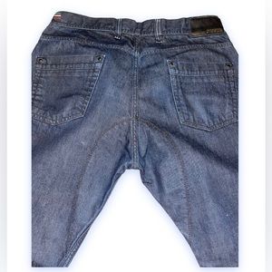 Diesel Industry Thaye Straight Leg Button Fly Dark Wash Jeans 36x32 Italy 🇮🇹